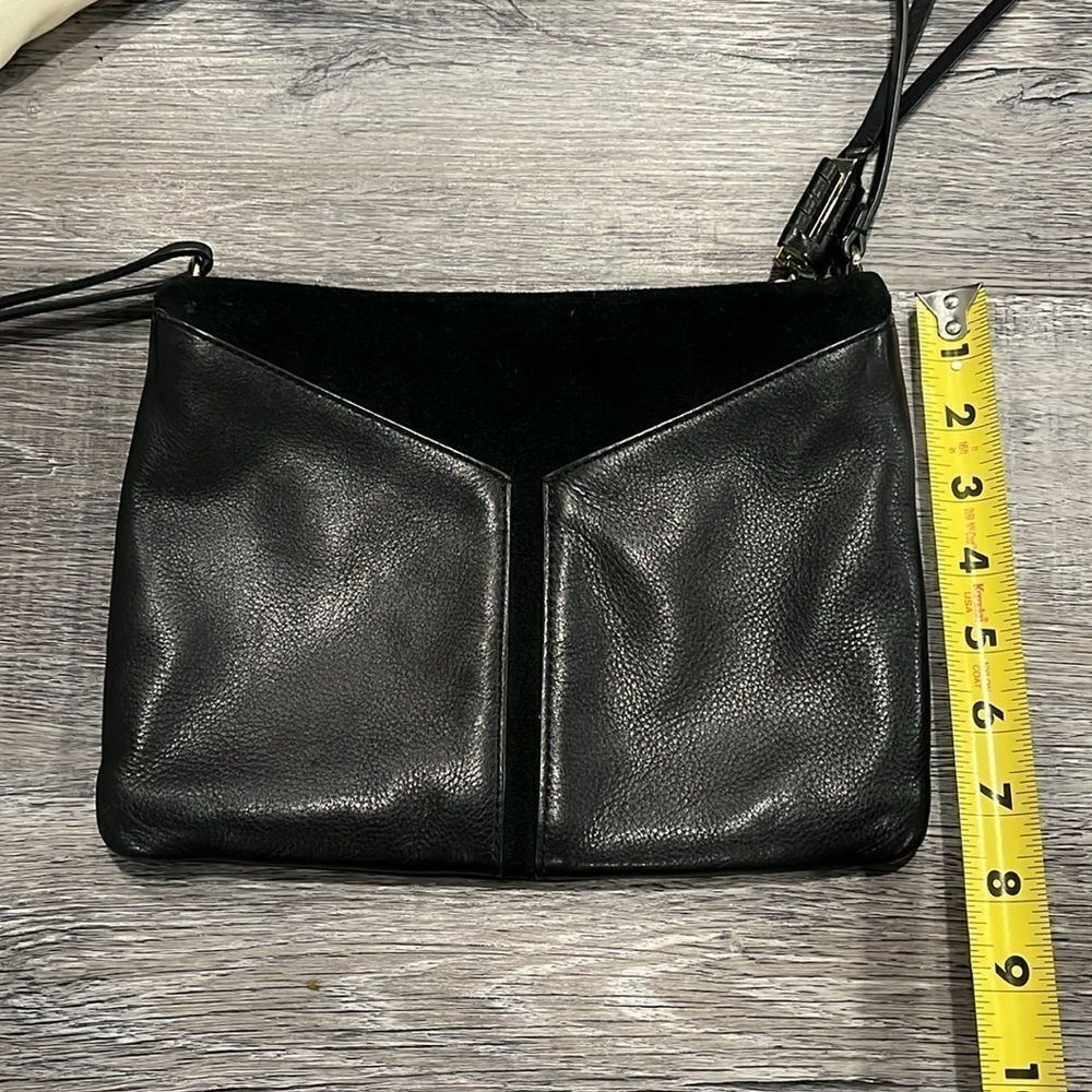 Stella & Dot COVET Highline leather suede mini crossbody purse black ($159) - Picture 9 of 16